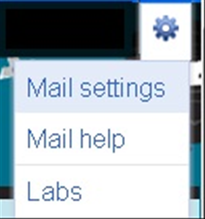 הכנסו לחשבון הג'ימייל שלכם.
לחצו על כפתור ההגדרות בצד ימין למעלה ובחרו בתפריט ב'Mail settings'.