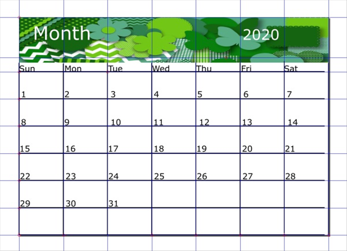 <p> 15.</p> 
<p> תבנית לוח השנה שלך מוכנה.</p>